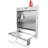 Aluminum Work Station Storage Cabinet With Flip-Out Work Tray And Paper Towel Rack Organizer For Garage, Shop, And Enclosed Trailers