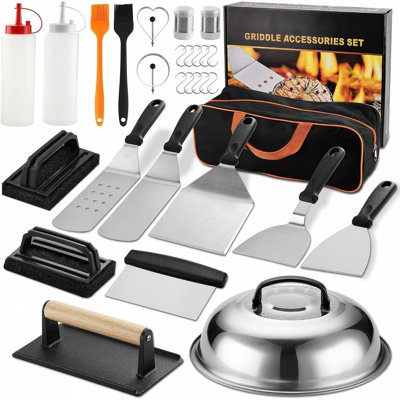 Stainless Steel Non-Stick Dishwasher Safe Grilling Tool Set