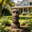 Design Toscano, île de Pâques, Ahu Akivi Moai, statue de jardin pour jardin, patio, pelouse, porche, décor