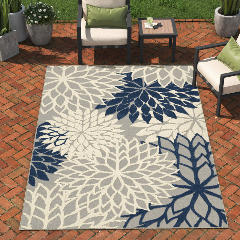 Krista Floral Rug, Rectangle 7'10" x 10'6"