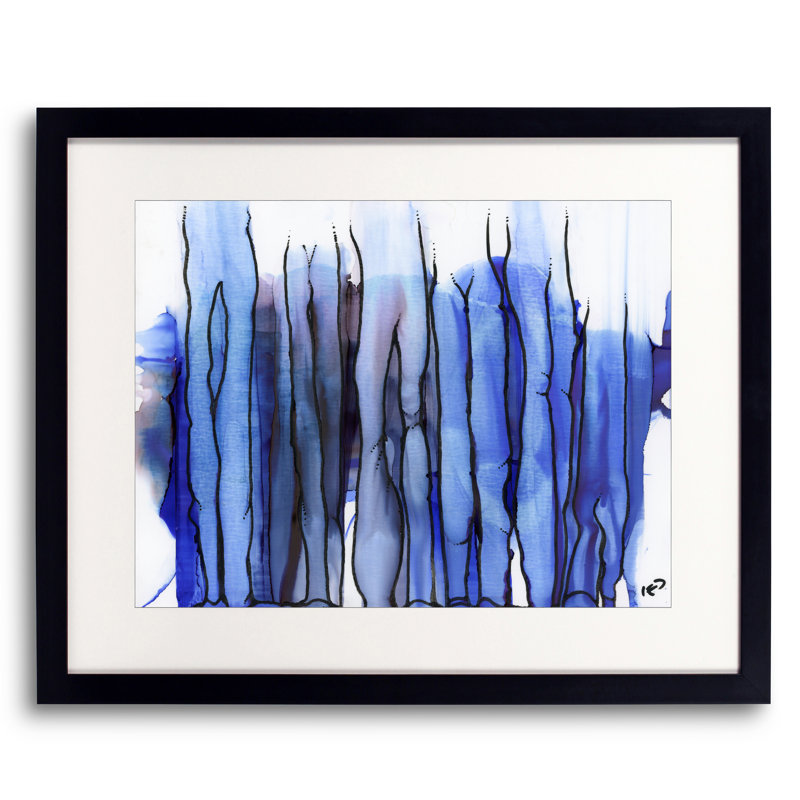 Just Standing Around Print by KC Pollak, Black Framed Paper, 17.25" H x 21.25" W