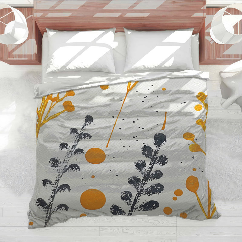Édredon floral avec literie moderne, Twin Extra Long