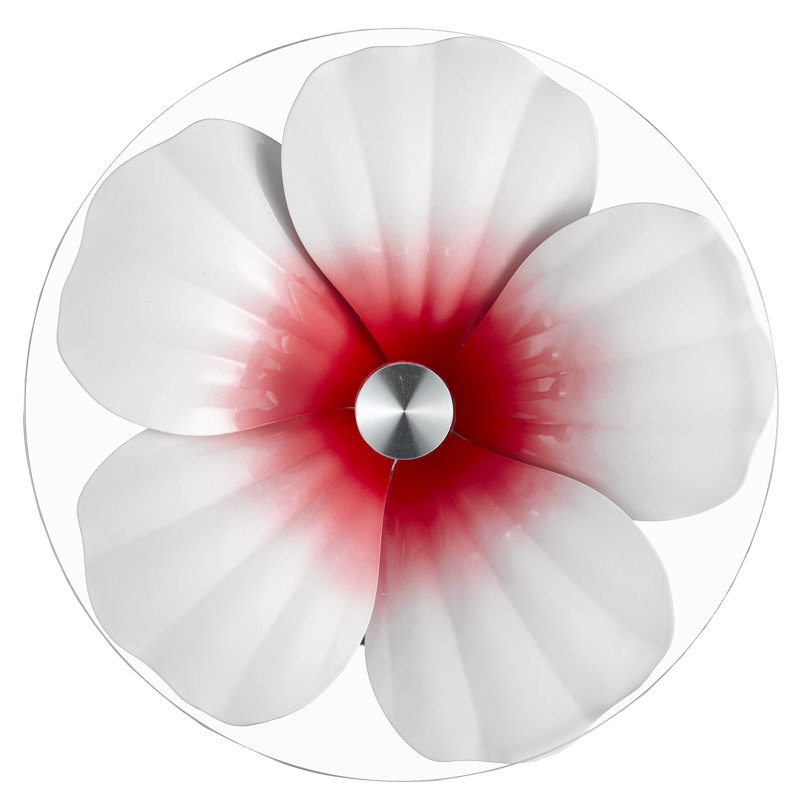 Hibiscus Glass End Table