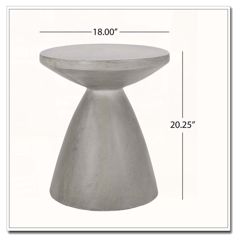 Outdoor LightWeight Concrete Side Table
