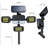 Bell+Howell Bionic Solar Powered Floodlight with Remote Control, Wide Angle and Motion Activated