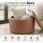 27.5'' Upholstered Round Tufted Ottoman With Storage-333473692