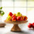 12" Handcrafted 100% Mango Wood Footed Fruit Bowl Stand
