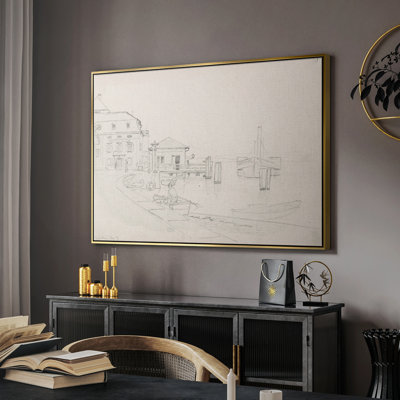 "Croquis rétro-XXXII" sur toile