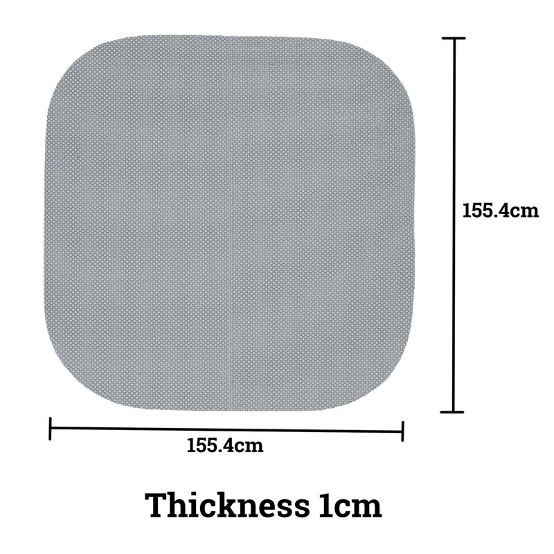 Protective Mat, 155 cm H x 155 cm W x 1 cm D