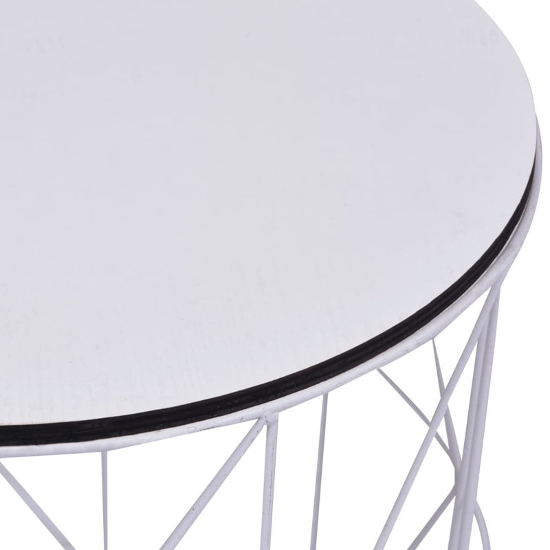 Andella Frame Coffee Table with Storage, White