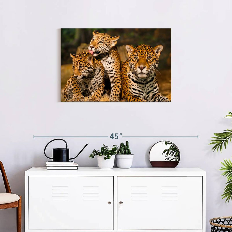Brampt Jaguar Tribe, 20" H x 30" W