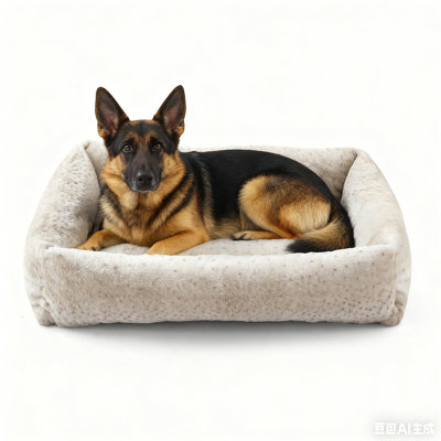 Lit pour chien apaisant à imprimé léopard rétro - lit orthopédique doux pour chien et chat, coussin confortable pour animal de compagnie