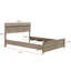 Mobilier de chambre à coucher rustique moderne en bois naturel 1pc