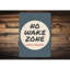 Panneau en aluminium No Wake Zone-1187136475