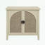 Armoire 2 portes en rotin avec pieds robustes