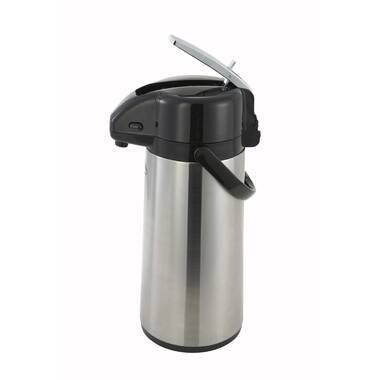 MegaChef 12 Cup Silver Stainless Steel Vacuum Body Pump Cap Air