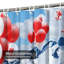 Rideau de douche avec 12 crochets-1537625029