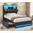 Upholstered Bed Frames with Stylish Bookcase Headboard-202005756-215176010