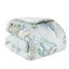 Literie surdimensionnée, bleu, très grand, détails brodés, édredon 6 pièces en coton bleu uni, imprimé tropical-129948244
