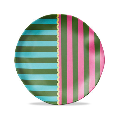 Cabana Stripe Melamine Appetizer Plate