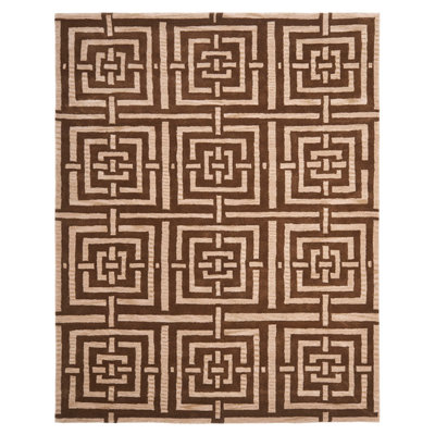 Secaucus Hand Tufted Wool Geometric Rug