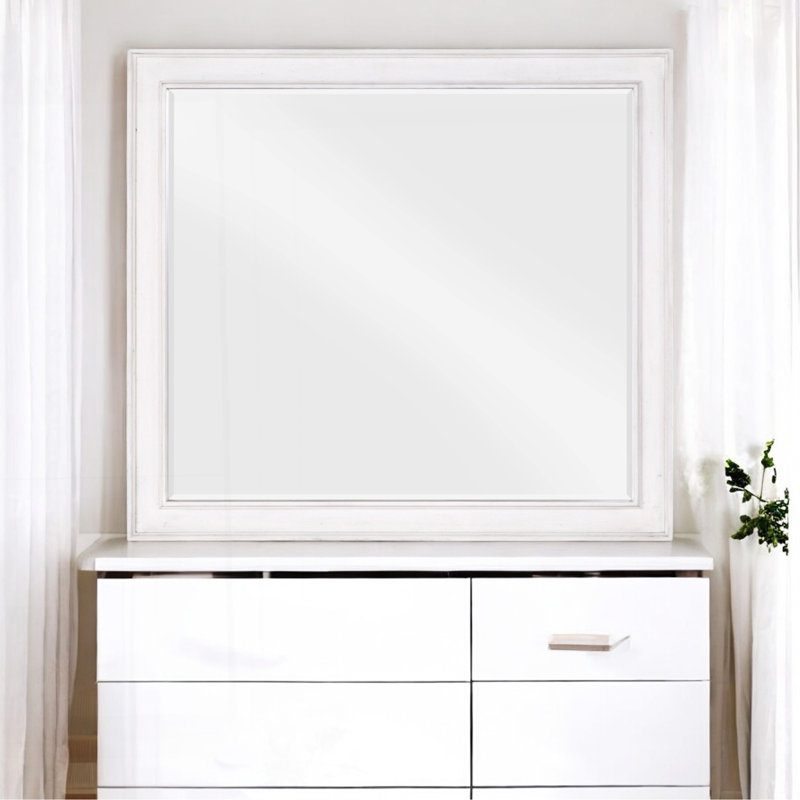 Exquisite Transitional Design Mirror With Refined Charm And Rustic Warmth
