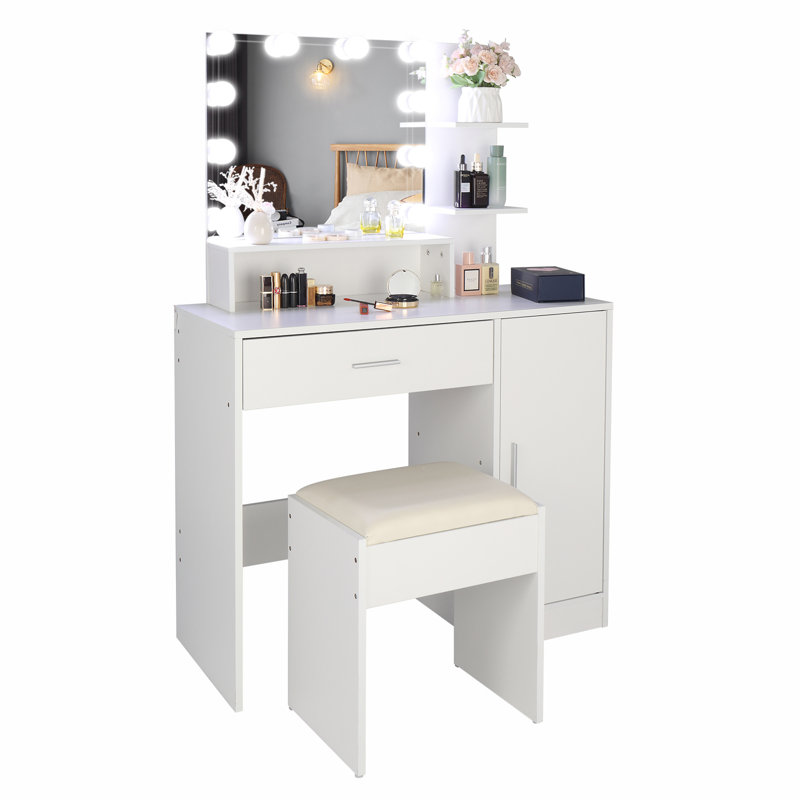 Willbert Dressing Table with Mirror