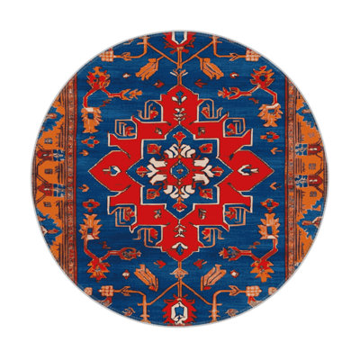Tapis bleu intérieur et extérieur Tabriz