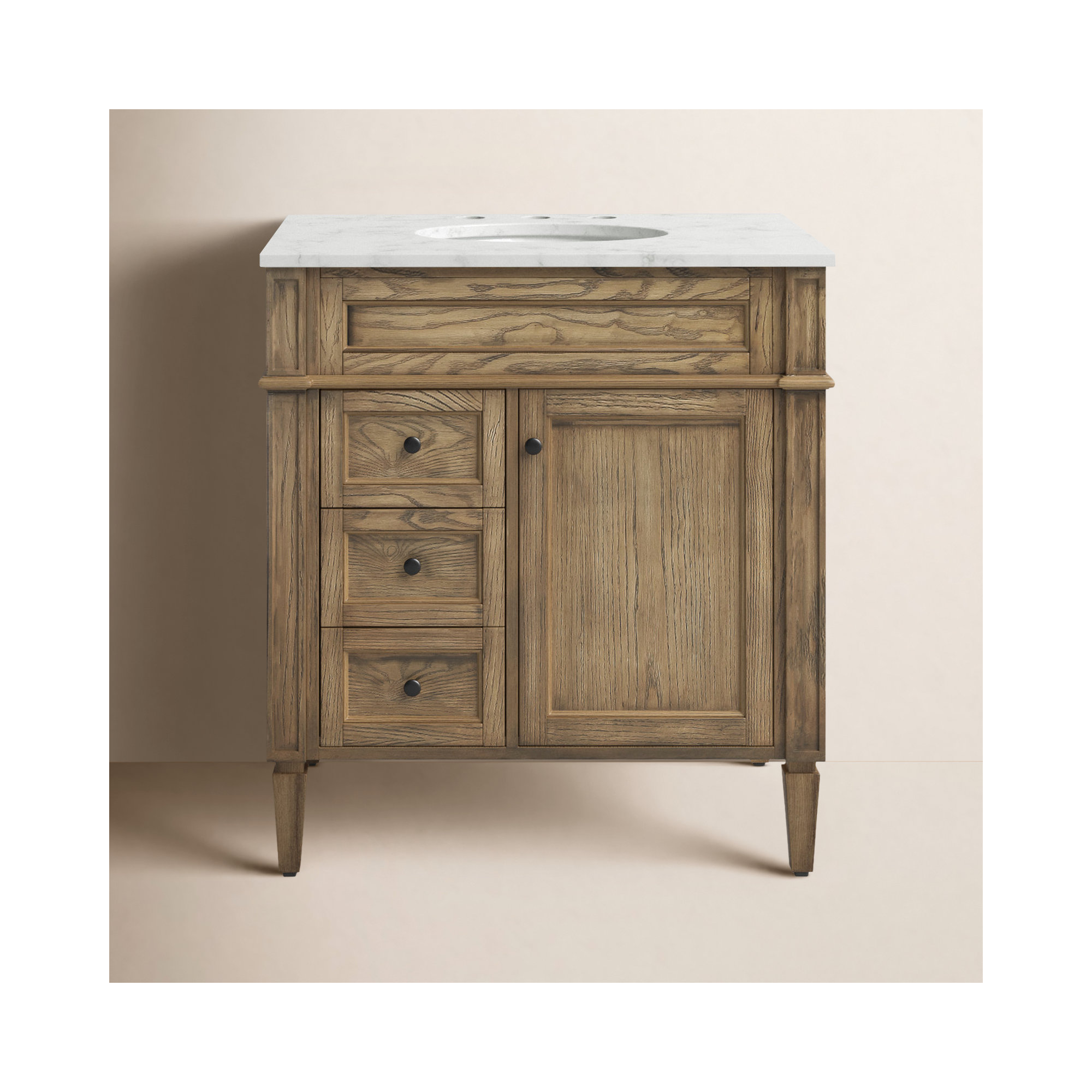 Rivers 32'' Single Bathroom Vanity, Coffee