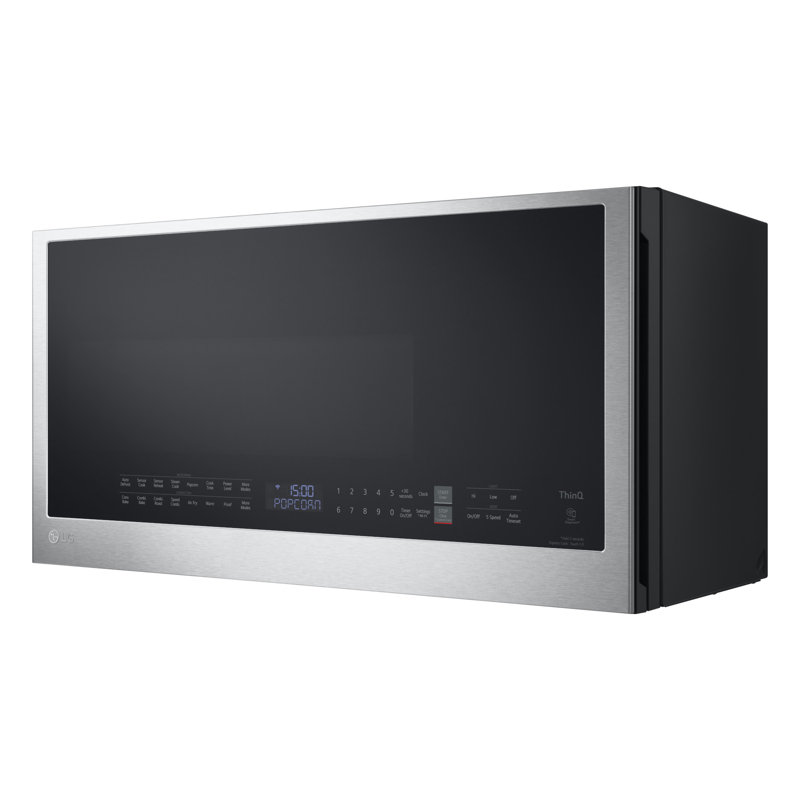 LG Smart 1.7 cu. ft. Over the Range Convection Microwave Oven with Air Fry in PrintProof Stainless Steel, Stainless Steel