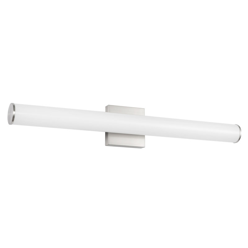 Rico 30-in Black dimmable LED Wall Sconce, Nickel