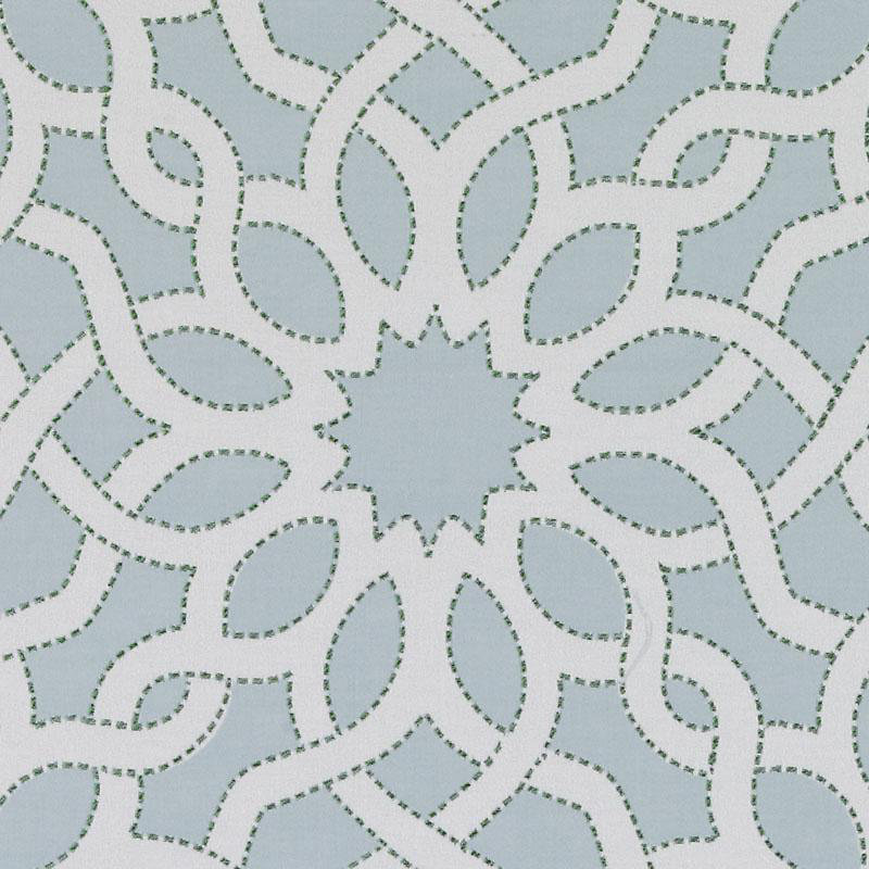 Alhambra Fabric, Sea Green