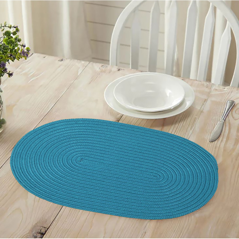 Dessous-de-plat ovale, Bleu