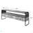 Concrete Grey And Black Drawer TV Stand-245526566