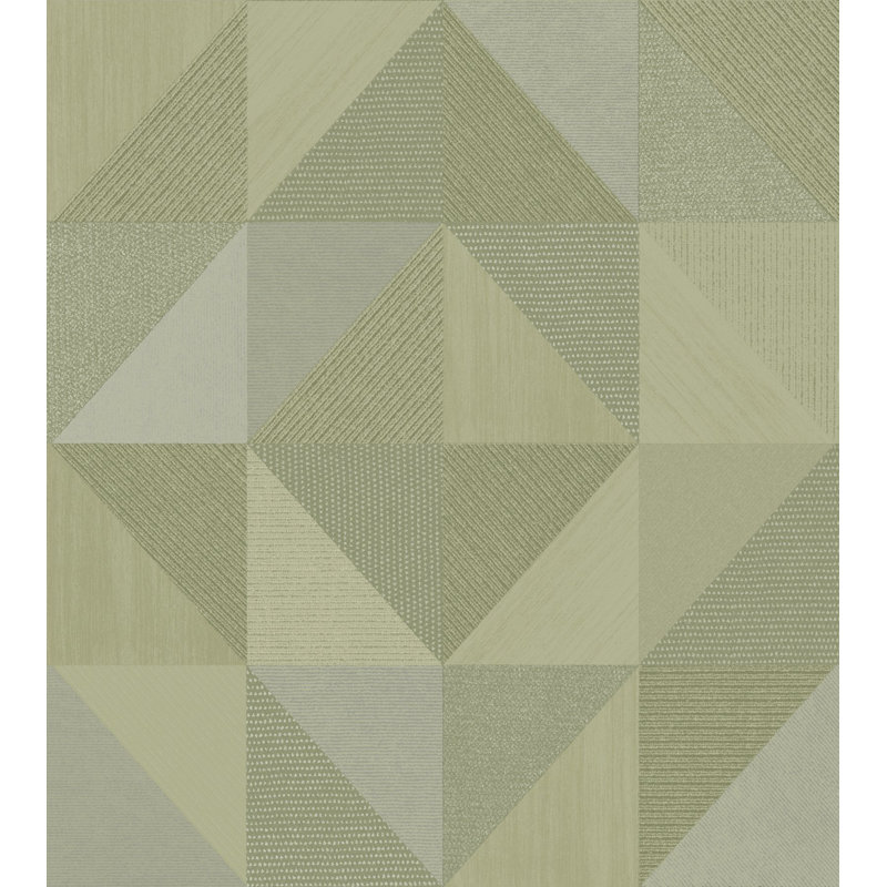 Italian Textures 4 Geometrico Congo Wallpaper, Green