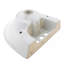 Lavabo de salle de bain en forme de u en porcelaine vitreuse avec trop-plein