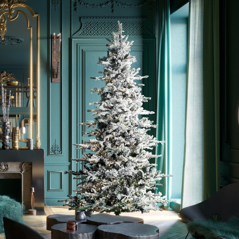 Sierra 7.5' H Lighted Artificial Fir Christmas Tree