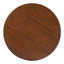 Bureau à thé tissé, construction creuse, surface en bois d'hévéa, base, puits de table, brun foncé, plateau de table rond de 15,7 pouces, chic décoration intérieure, dissipation de la chaleur, brun,