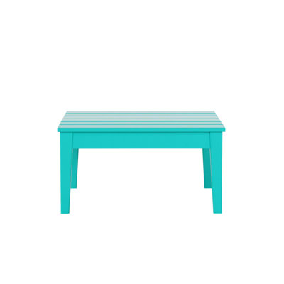 Table basse d'extérieur carrée en PEHD Ietta