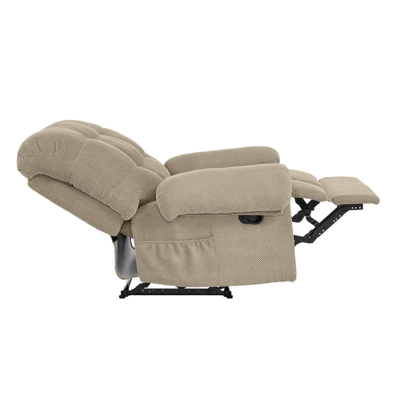 Fauteuil inclinable vert, fauteuil inclinable rembourré manuel, Chameau