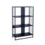 Black Oak & Iron Six Cube Wall Shelf-1570189359