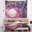 Tapisserie florale fleur rose avec des étincelles-28503151