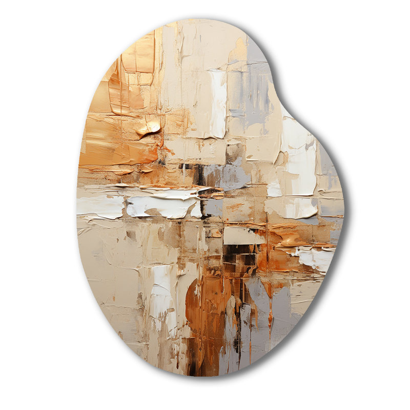 Combinaison de gris géométrique et collage II, H 38 po x l 28 po