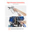 50ft Airless Paint Sprayer Hose, 1/4 in Universal Airless Paint Spray Hose, 4350 PSI High Pressure Flexible Airless Sprayer Hose, Multi-Layer Reinforced Steel Wire Braid Hose for Paint Sprayer