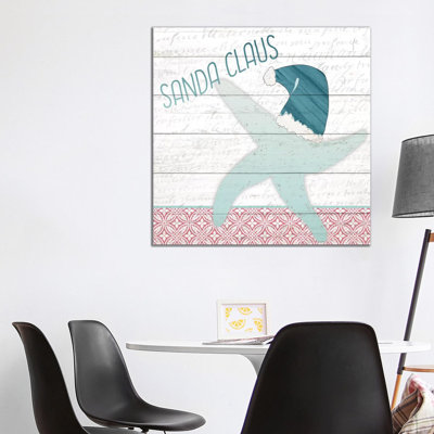Sanda Claus 1 Piece Wrapped Canvas Wall Art