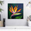 Fleur exotique d'oiseau du paradis sur toile-250156346