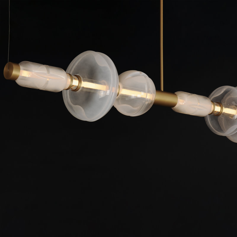 Gusto 1 - Light LED Pendant, Gold, Cloud White/Fog