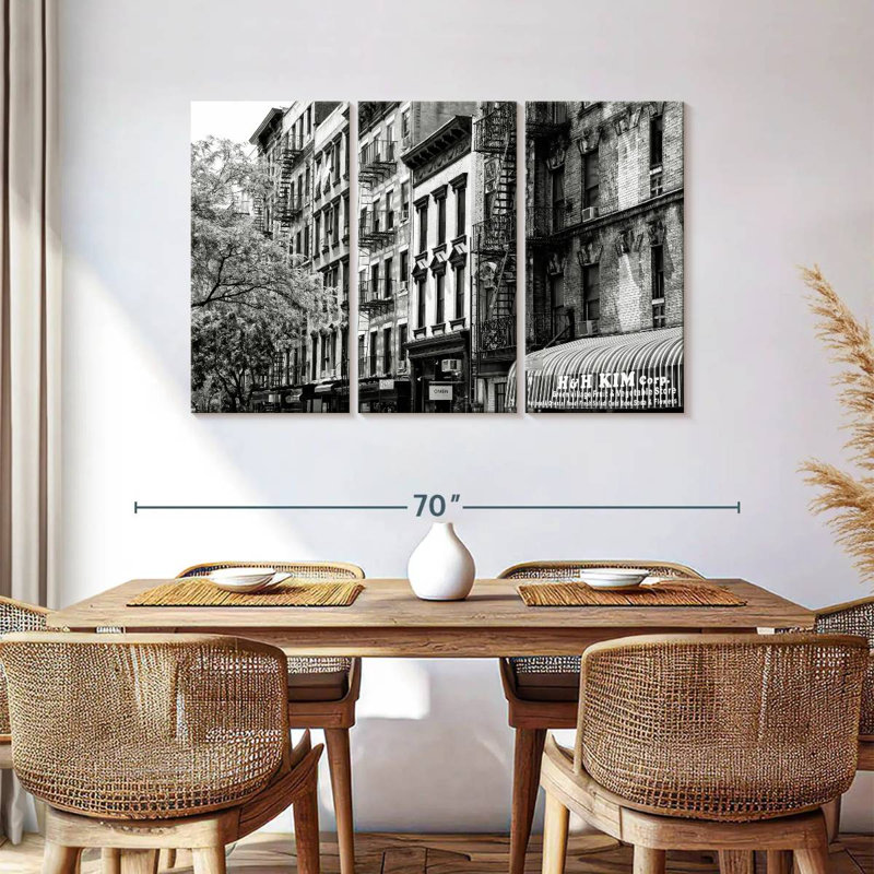 Lilie NYC, façades de bâtiments II, H 36 po x l 57 po