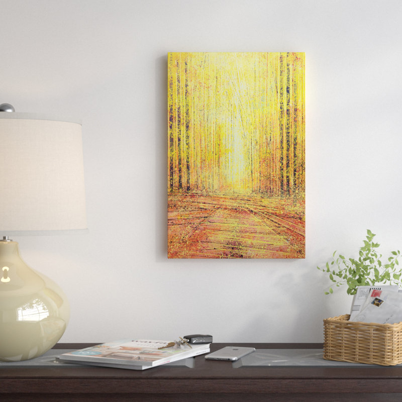 « vif yellow light », impression sur toile, H 40 po x l 26 po x P 1,5 po, Toile tendue
