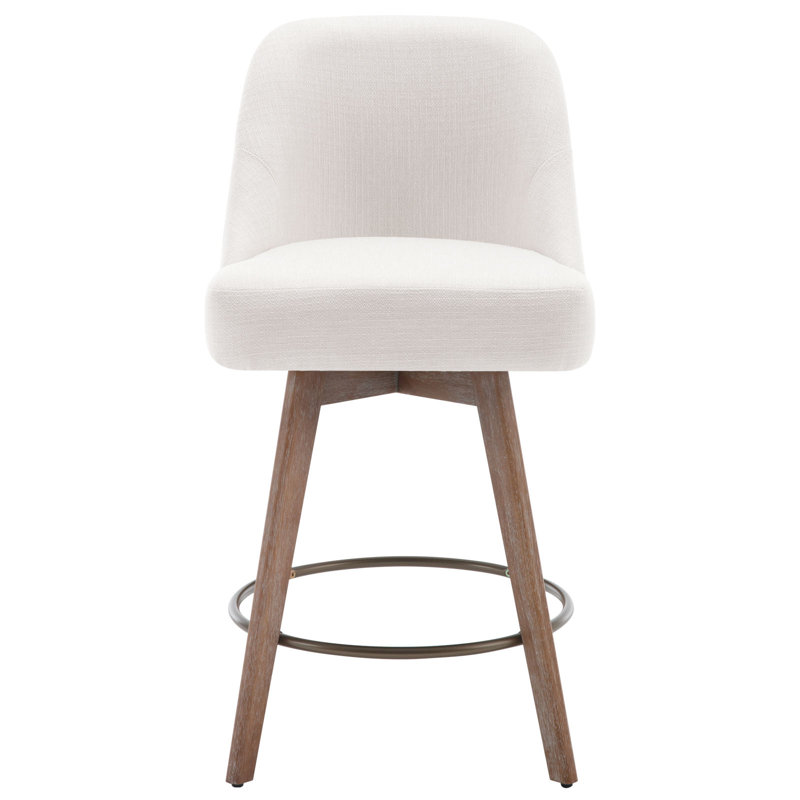 26'' Swivel Counter&Bar Stool, White